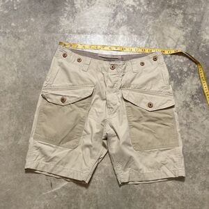 HM Shorts Mens‎ 31 Khaki Tan Chino Classic Fit Casual Flap Pockets Cotton